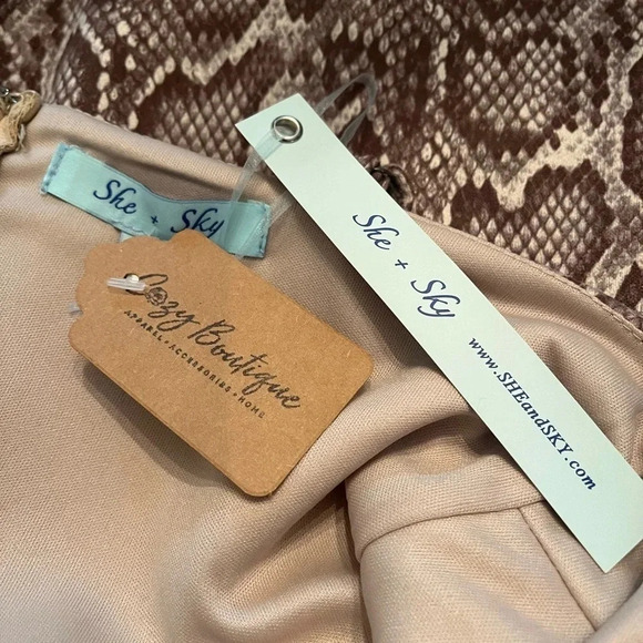 SHE + SKY SNAKE PRINT
DRESS SIZE SMALL - Picture 7 of 8